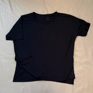 Nike Yoga Dri-FIT Black Short Sleeve Athleisure Tunic Size XL